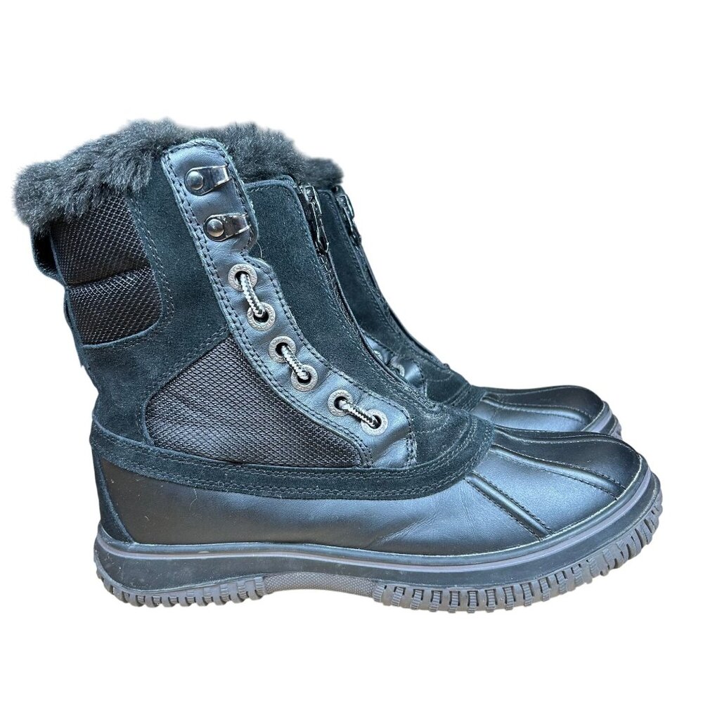 Pajar Gayanna Black Faux Fur Lined Winter Snow Boots Black Size EU 39 US 8.5